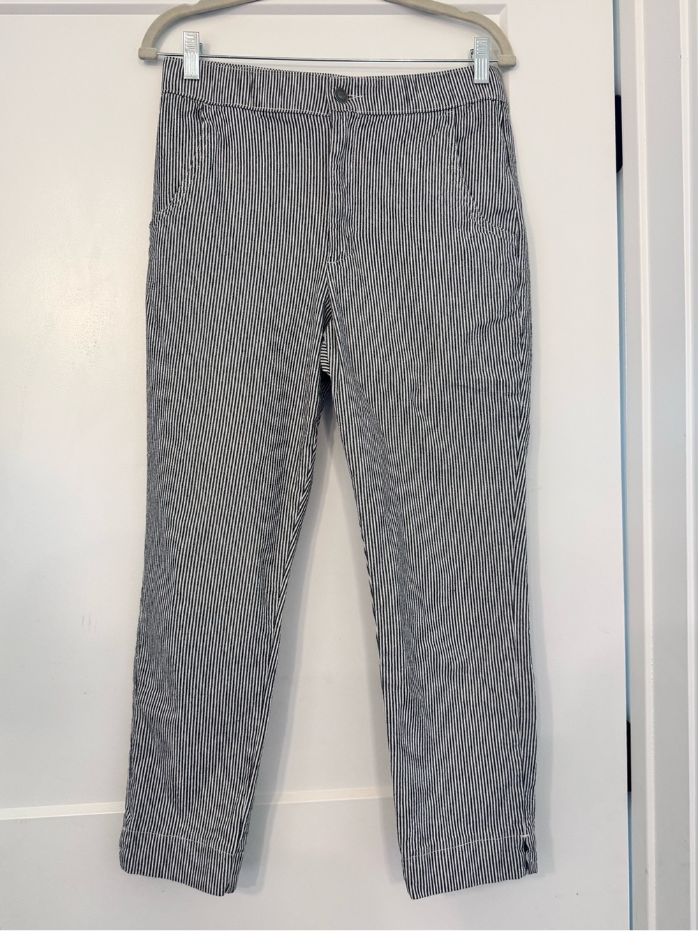 Hollister Black and White Pinstripe Pants